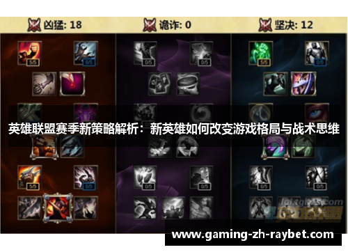英雄联盟赛季新策略解析:新英雄如何改变游戏格局与战术思维 英雄联盟赛季新策略解析:新英雄如何改变游戏格局与战术思维