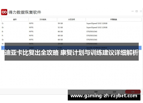 迪亚卡比复出全攻略 康复计划与训练建议详细解析